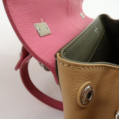 Louis Vuitton Lockme II Leather, Pink, Leather, Shoulder Bag