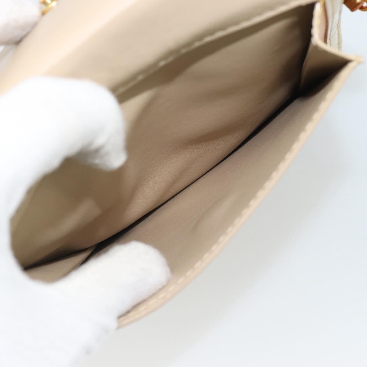 Louis Vuitton Mott Monogram Vernis, Beige, Patent Leather, Clutch