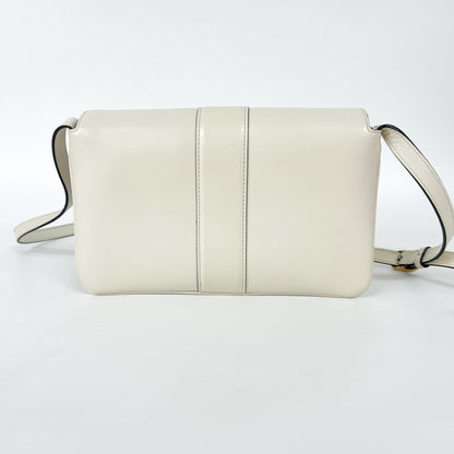 Gucci Arli Shoulder Bag Leather, White, Leather, Shoulder Bag
