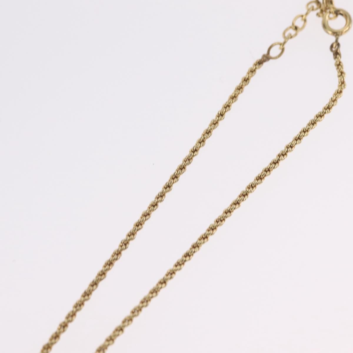 Christian Dior CD Pendant Metal, Gold, Metal, Necklace
