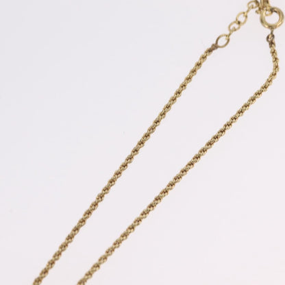 Christian Dior CD Pendant Metal, Gold, Metal, Necklace