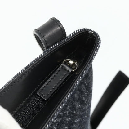 Bvlgari Logomania Canvas, Blue, Canvas, Shoulder Bag