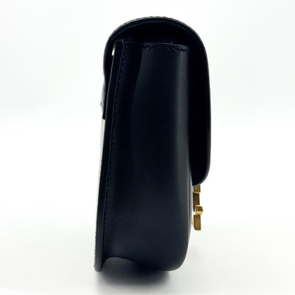Saint Laurent Kaia Leather, Black, Leather, Shoulder Bag