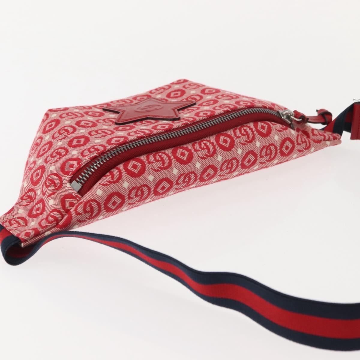 Gucci Children's Belt GG Coated Canvas, Red, Canvas, Handbag