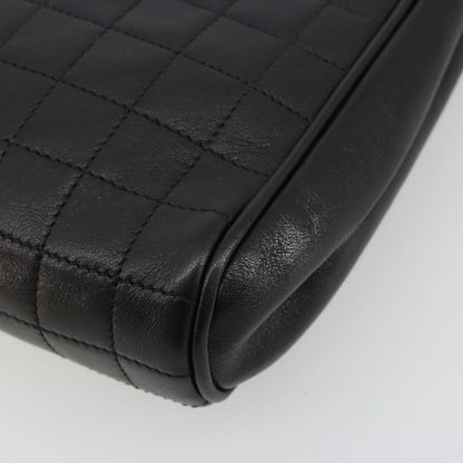 Celine Flap Shoulder Leather, Black, Leather, Shoulder Bag