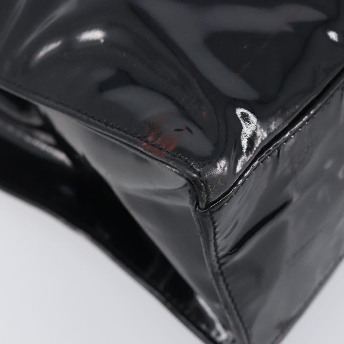 Chanel Coco Mark Patent Leather, Black, Patent Leather, Shoulder Bag