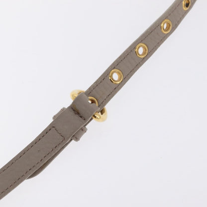 Miu Miu Madras Leather, Gray, Leather, Shoulder Bag