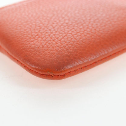 Louis Vuitton Pochette Clés Everyday LV leather, Orange, Leather, Wallet