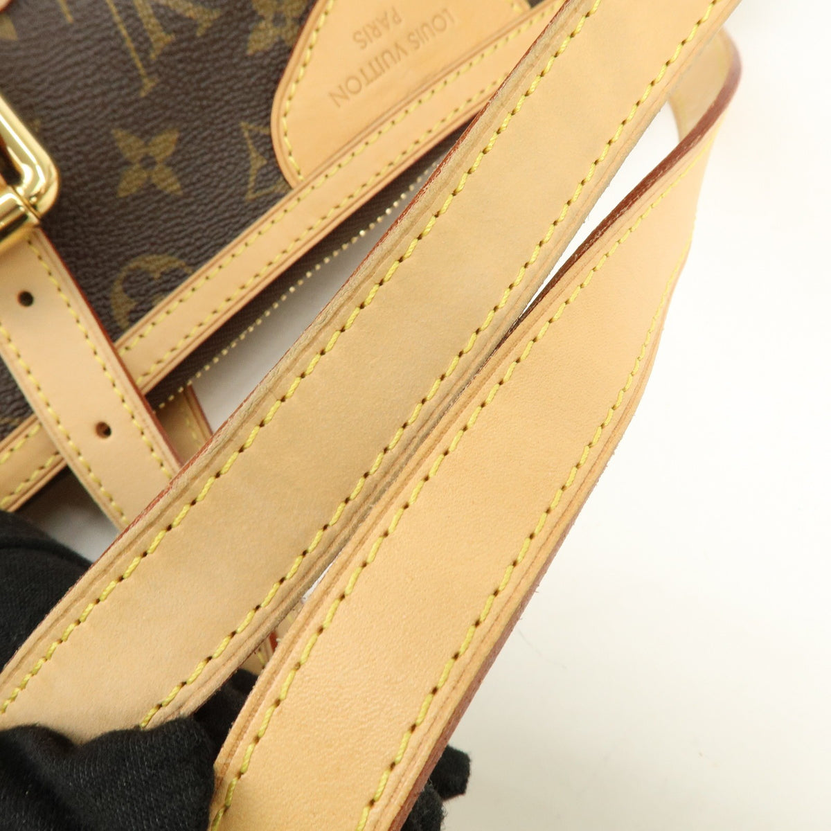 Louis Vuitton Palermo Monogram Canvas, Brown, Canvas, Handbag