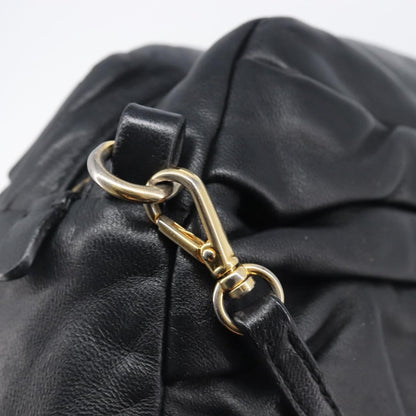 Miu Miu Shoulder Matelasse Leather, Black, Leather, Shoulder Bag