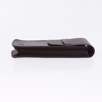 Louis Vuitton Etui à stylo Leather, Brown, Leather, Clutch