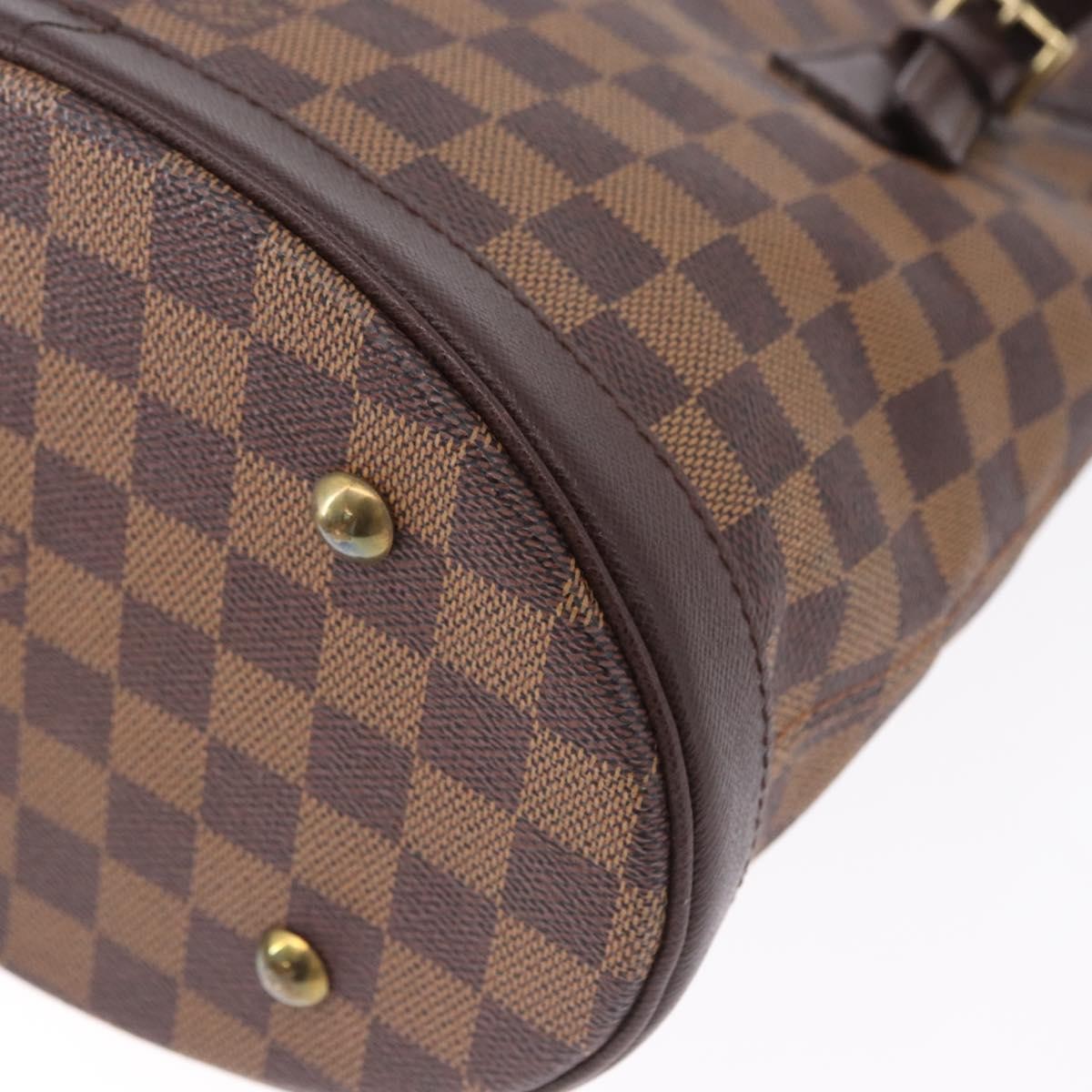 Louis Vuitton Marais Bucket Damier Ebene, Brown, Canvas, Shoulder Bag