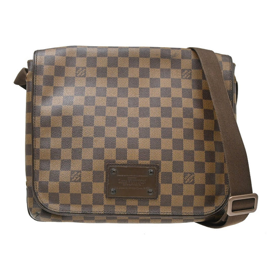 Louis Vuitton Brooklyn Damier Ebene, Brown, Canvas, Shoulder Bag