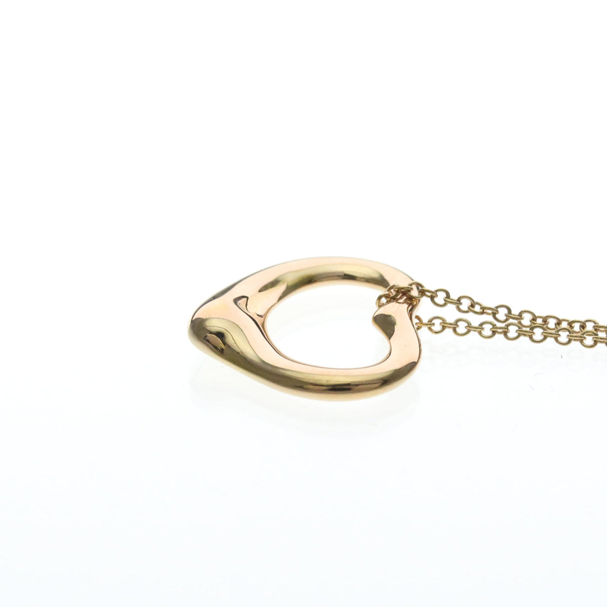 Tiffany & Co. Elsa Peretti Open Heart Pendant 18K Rose Gold, Gold, Pink Gold, Necklace