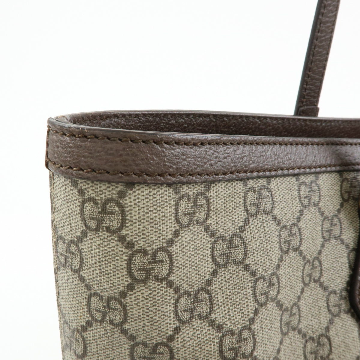 Gucci Ophidia Shopping GG Coated Canvas, Beige, Canvas, Tote Bag