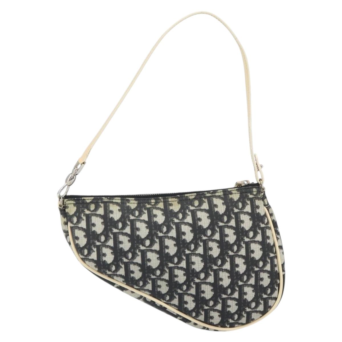 Christian Dior Saddle Tripple Pouch Oblique Canvas, BLACK, CANVAS, Shoulder bag