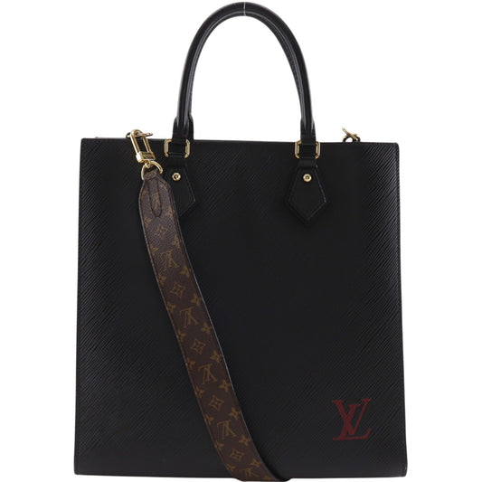 Louis Vuitton Sac Plat NM Epi Leather, Black, Leather, Handbag