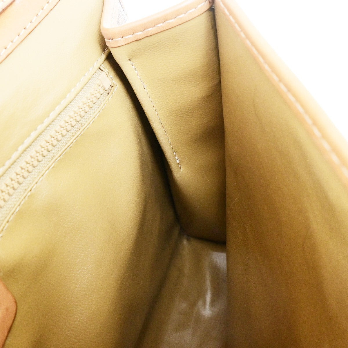 Celine Vintage Macadam Canvas, Brown, Canvas, Backpack