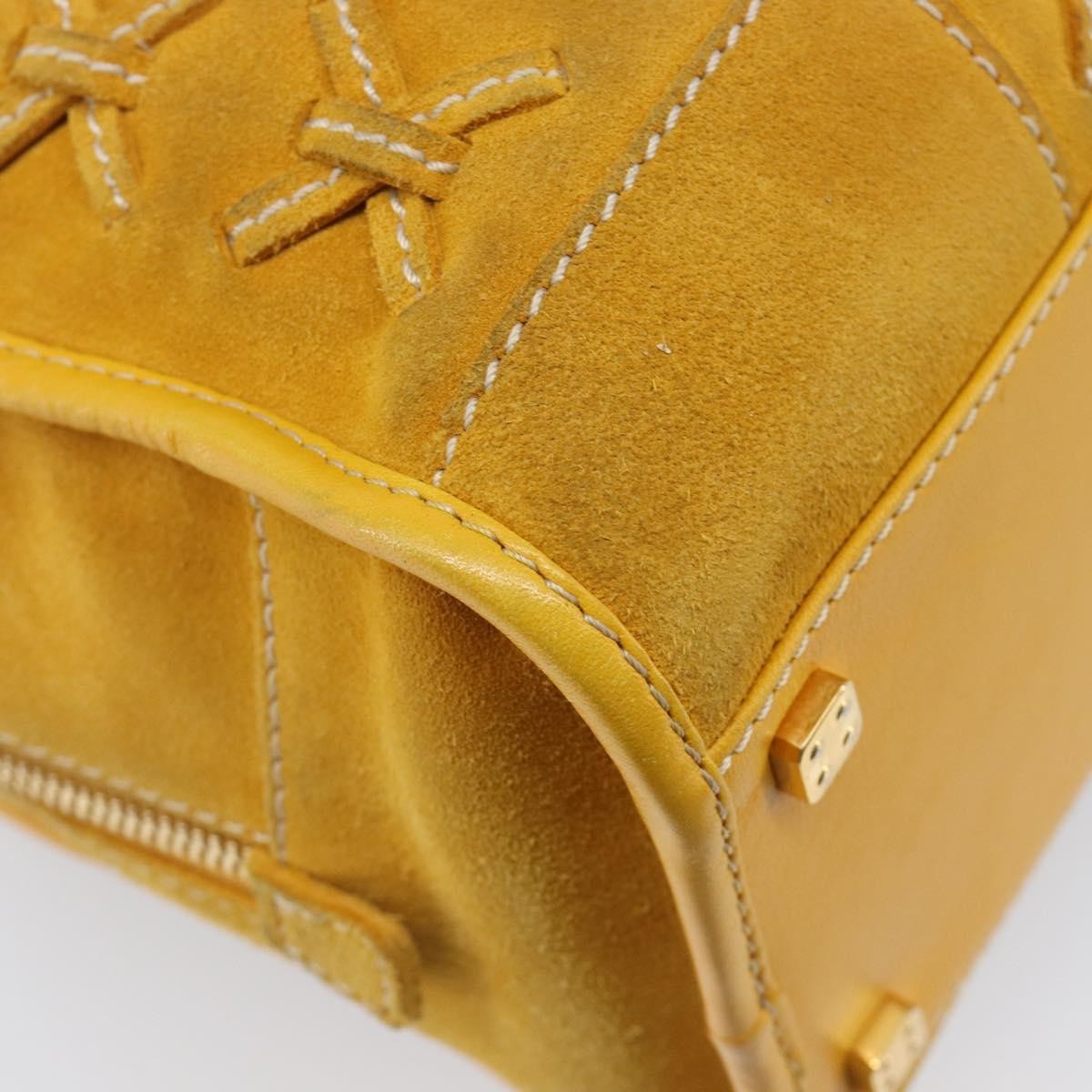 Loewe Amazona Suede, Yellow, Suede, Handbag
