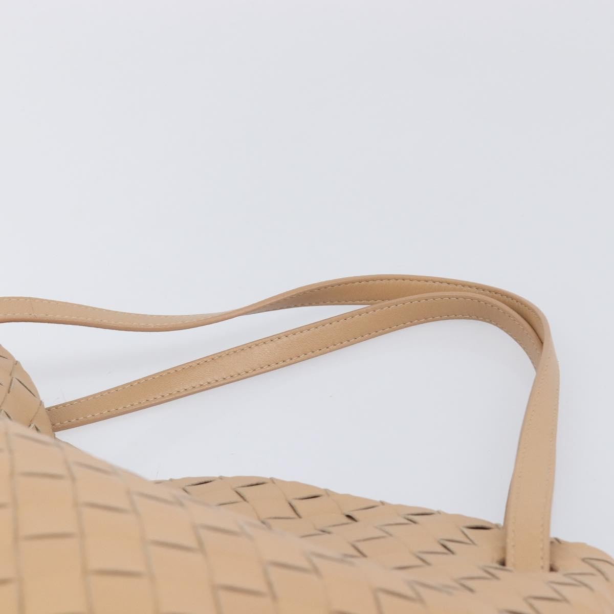 Bottega Veneta Garda Intrecciato Nappa, Beige, Leather, Handbag