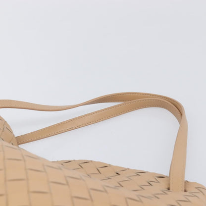 Bottega Veneta Garda Intrecciato Nappa, Beige, Leather, Handbag