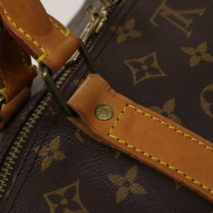 Louis Vuitton Keepall Bag Monogram Canvas, BROWN, CANVAS, Travel bag