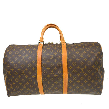 Louis Vuitton Keepall Monogram Canvas, Brown, Canvas, Travel Bag