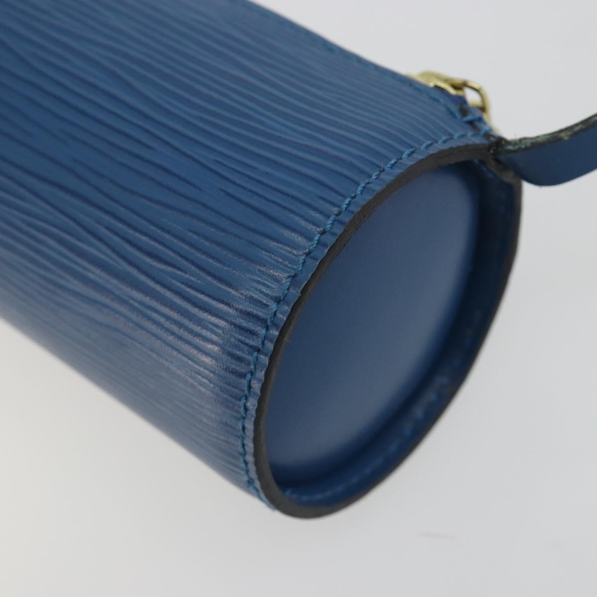 Louis Vuitton Soufflot Pochette Epi Leather, Blue, Leather, Clutch