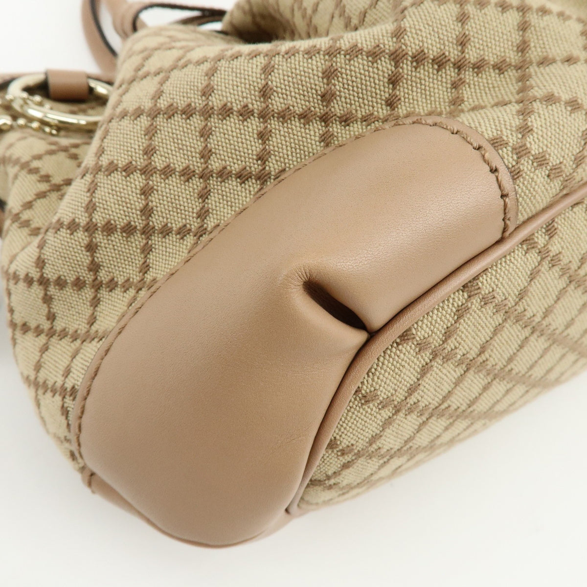 Gucci Sukey Diamante Canvas with Leather, Beige, Canvas, Tote Bag