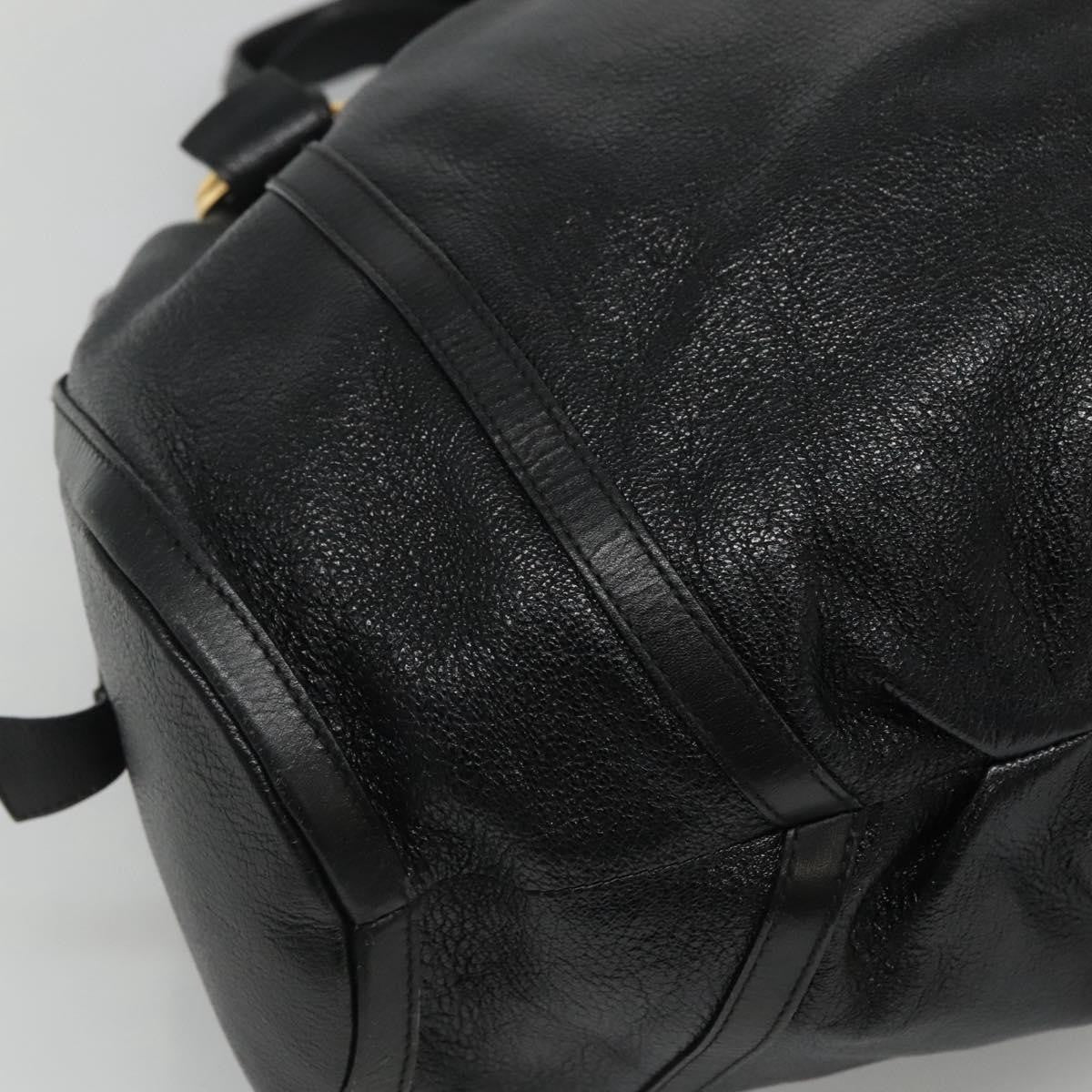 Bvlgari Chandra Leather, Black, Leather, Shoulder Bag