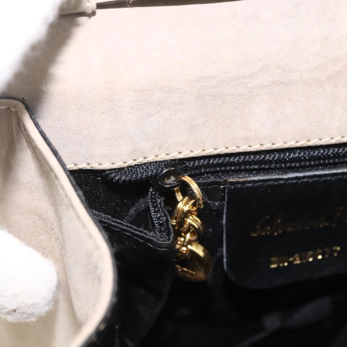 Salvatore Ferragamo Convertible Vara Bow Tote Suede, Beige, Suede, Handbag