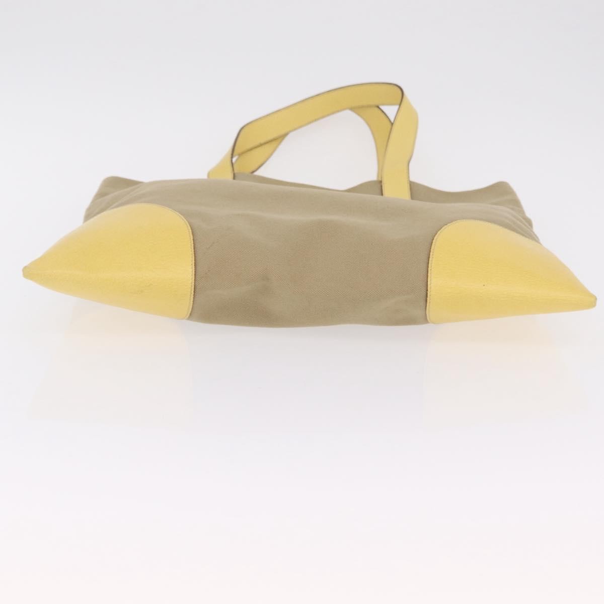 Prada Lux Convertible Open Tote Canvas and leather, Beige, Canvas, Tote Bag