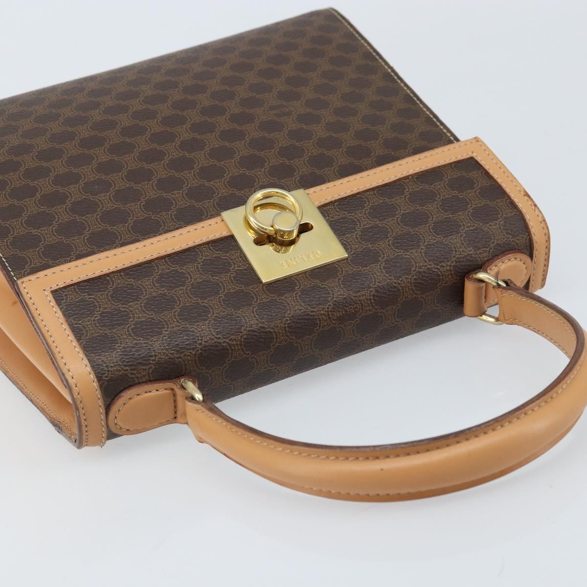Celine Handbag Canvas, Brown, Canvas, Handbag