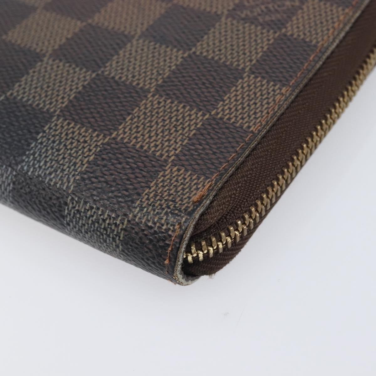 Louis Vuitton Zippy Organizer Damier, Brown, Canvas, Wallet