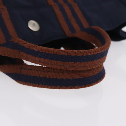 Hermes Fourre Tout Toile, Navy, Canvas, Tote Bag