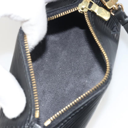Louis Vuitton Soufflot Pochette Epi Leather, Black, Leather, Clutch