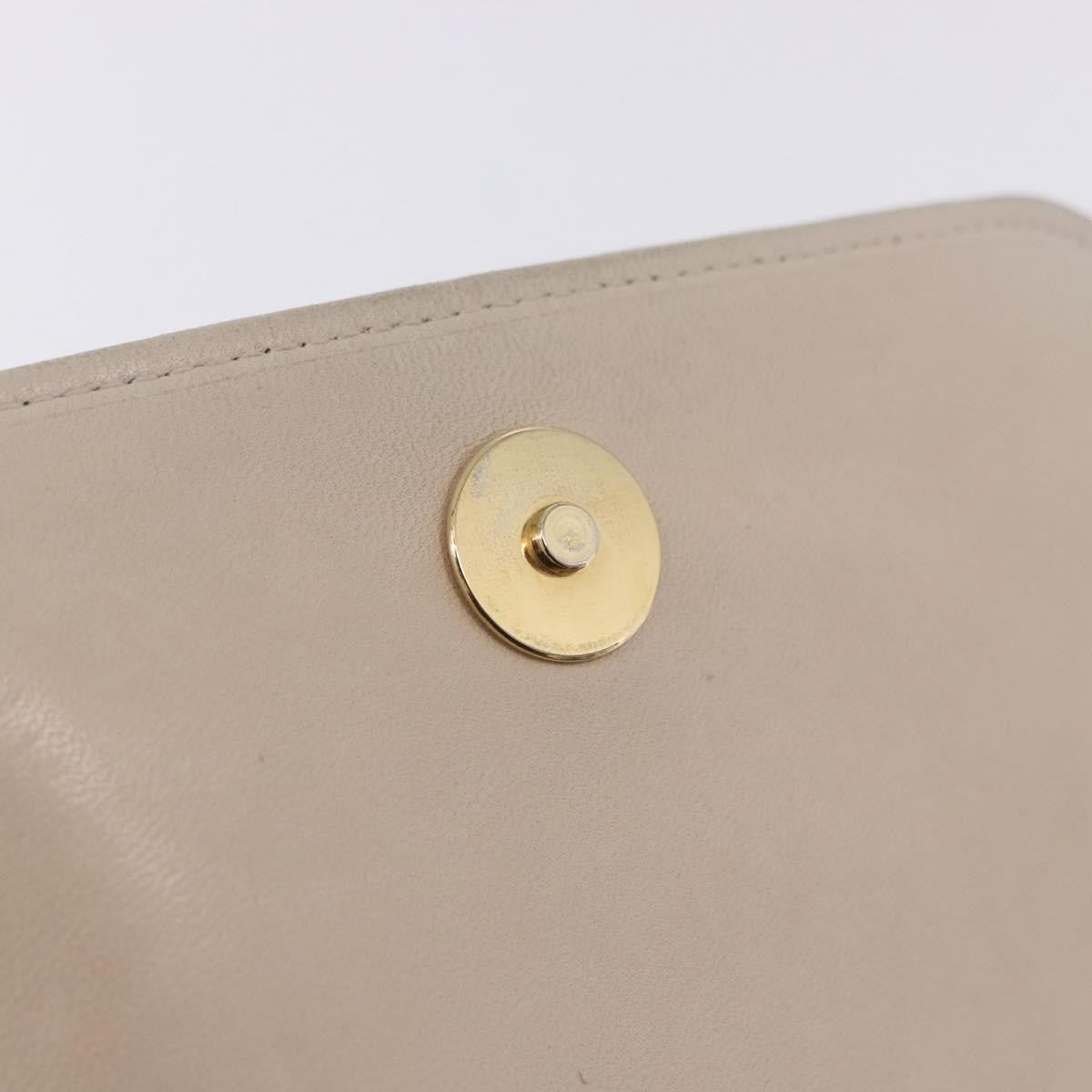Chanel Vintage CC Stitch Flap Leather, Beige, Leather, Shoulder Bag