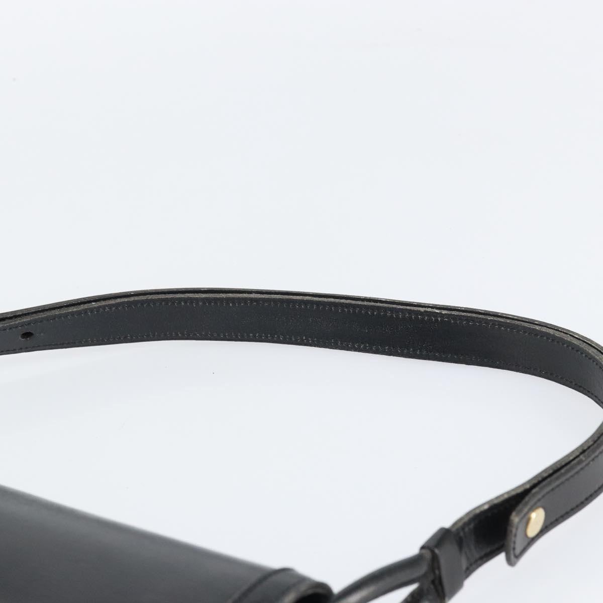 Christian Dior Shoulder Leather, Black, Leather, Shoulder Bag