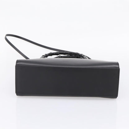 Gucci Bamboo Top Handle Leather, Black, Leather, Handbag