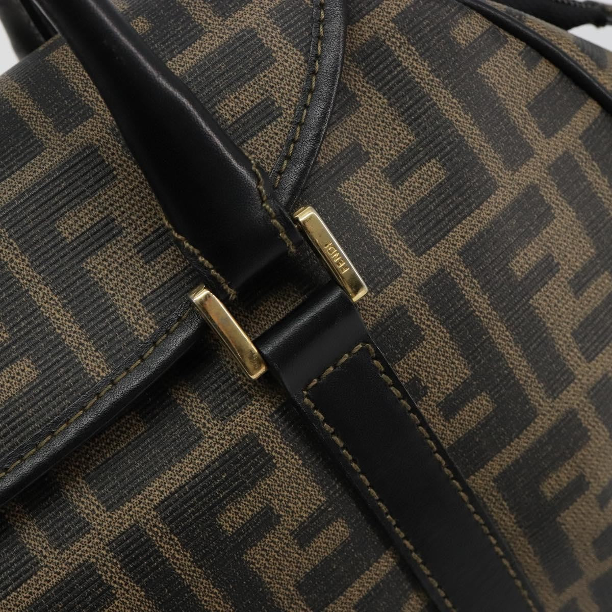 Fendi Vintage Zucca Canvas, Brown, Canvas, Tote Bag