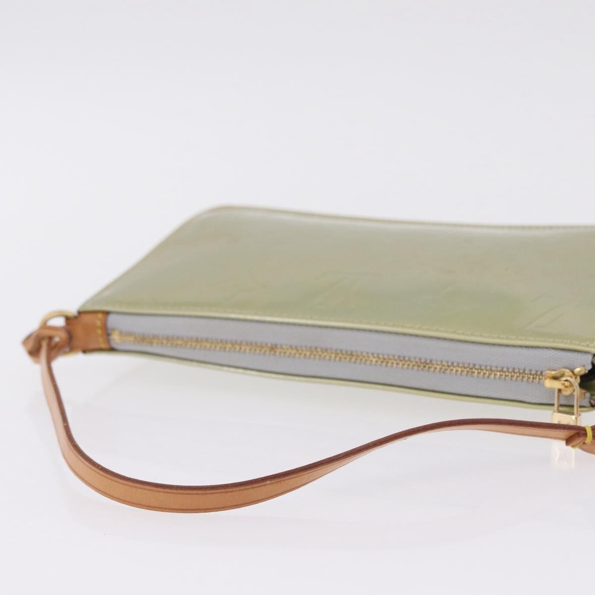 Louis Vuitton Lexington Pochette Monogram Vernis, Beige, Patent Leather, Clutch