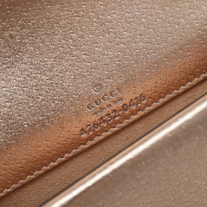 Gucci Dionysus Leather, Gold, Leather, Handbag