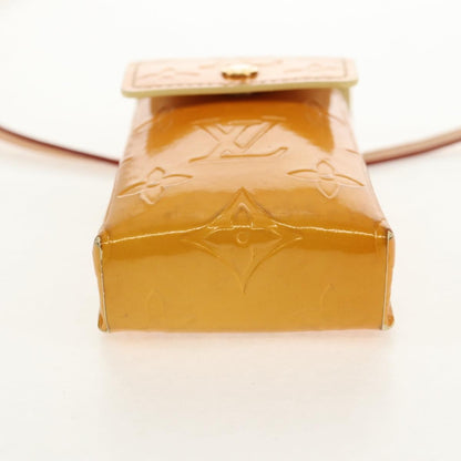 Louis Vuitton Walker Cigarette Case Holder Monogram Vernis, Yellow, Patent Leather, Toiletry Case