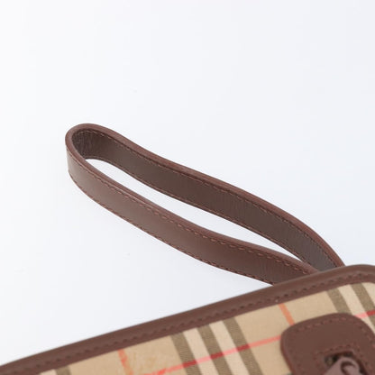 Burberry Nova check Pochette Canvas, Beige, Canvas, Clutch