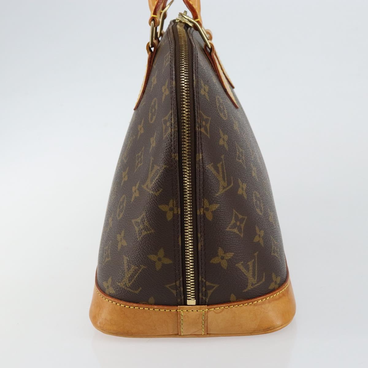 Louis Vuitton Alma Handbag Monogram Canvas, BROWN, CANVAS, Handbag