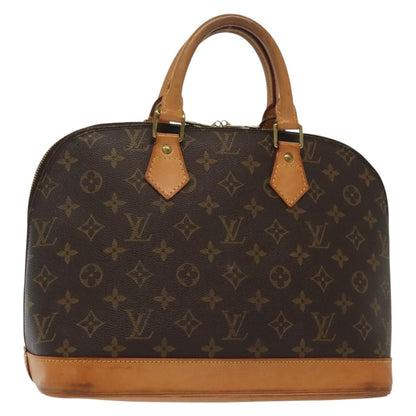 Louis Vuitton Alma Handbag Monogram Canvas, BROWN, CANVAS, Handbag