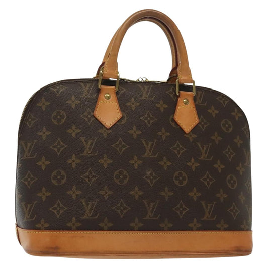 Louis Vuitton Alma Handbag Monogram Canvas, BROWN, CANVAS, Handbag