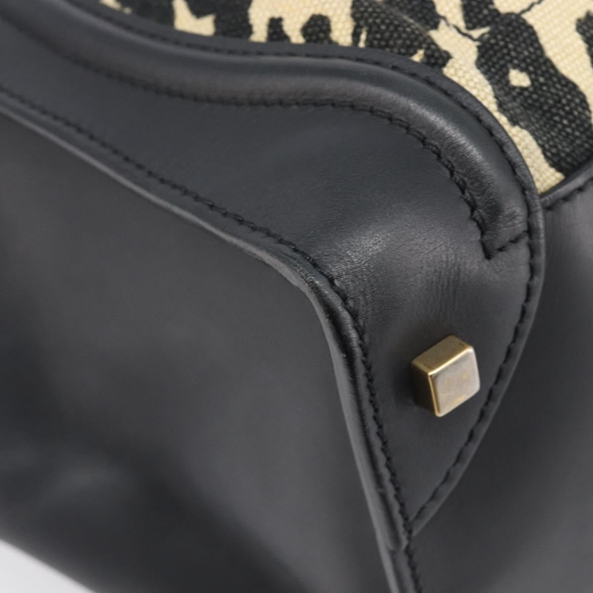 Celine Luggage Printed Canvas and Leather, Black, Leather, Handbag