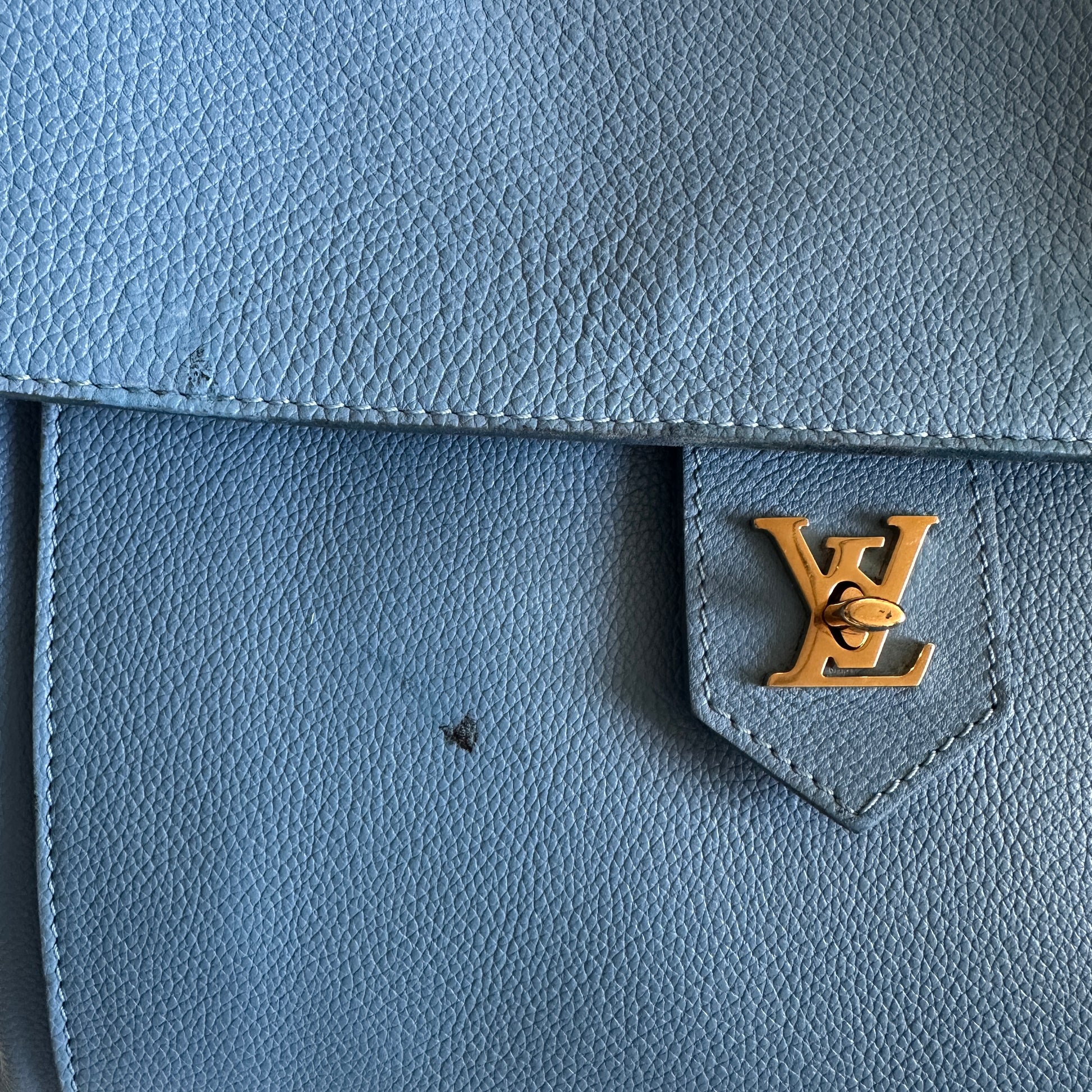 Louis Vuitton Lockme Handbag Leather, BLACK, LEATHER, Handbag