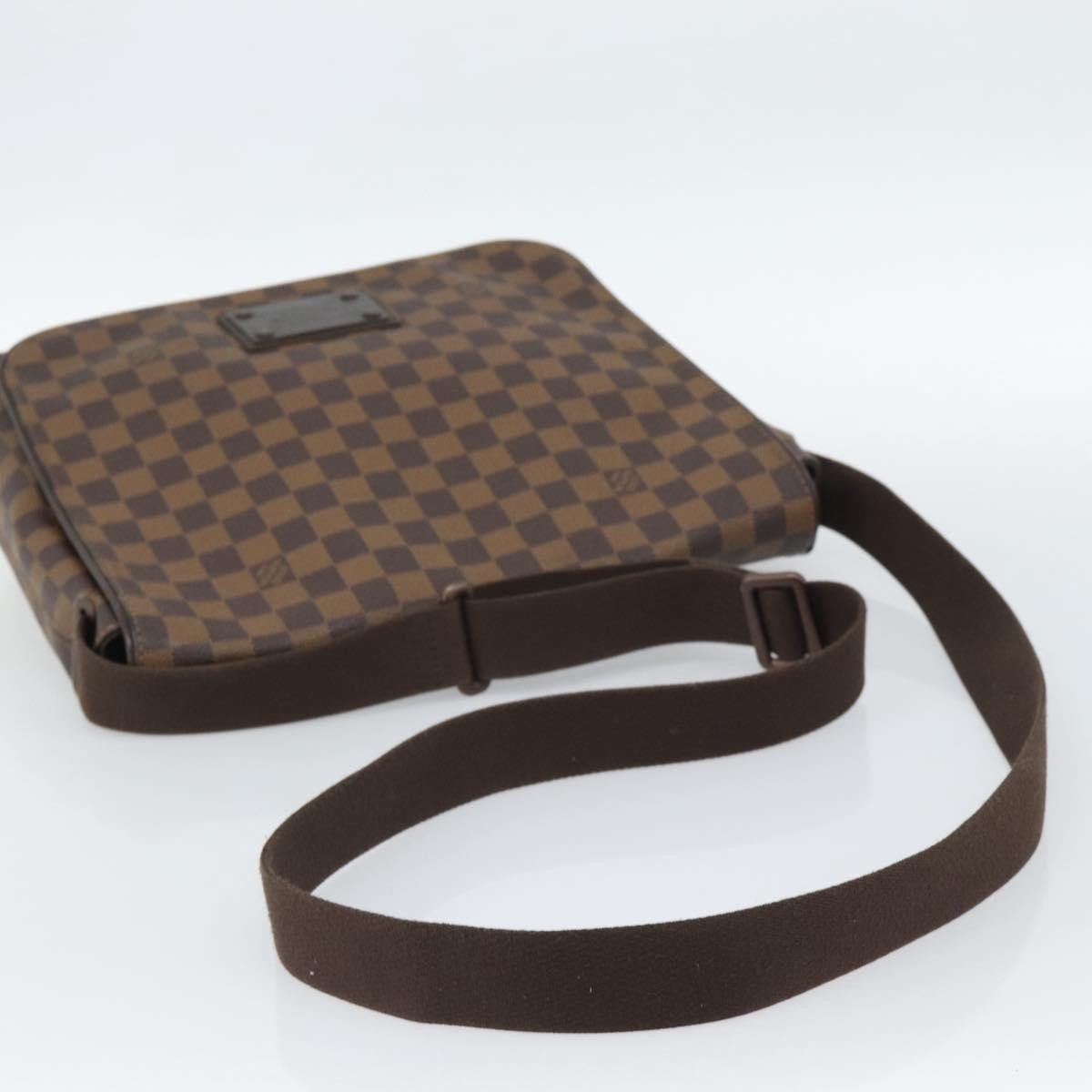Louis Vuitton Brooklyn Damier Ebene, Brown, Canvas, Shoulder Bag